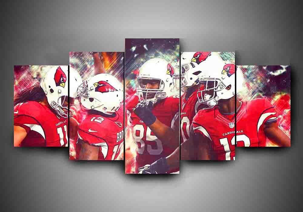 Arizona Cardinals 3 - Sport 5 Panel Canvas Art Wall Decor Arizona Cardinals 3 - Sport 5 Panel Canvas Art Wall Decor