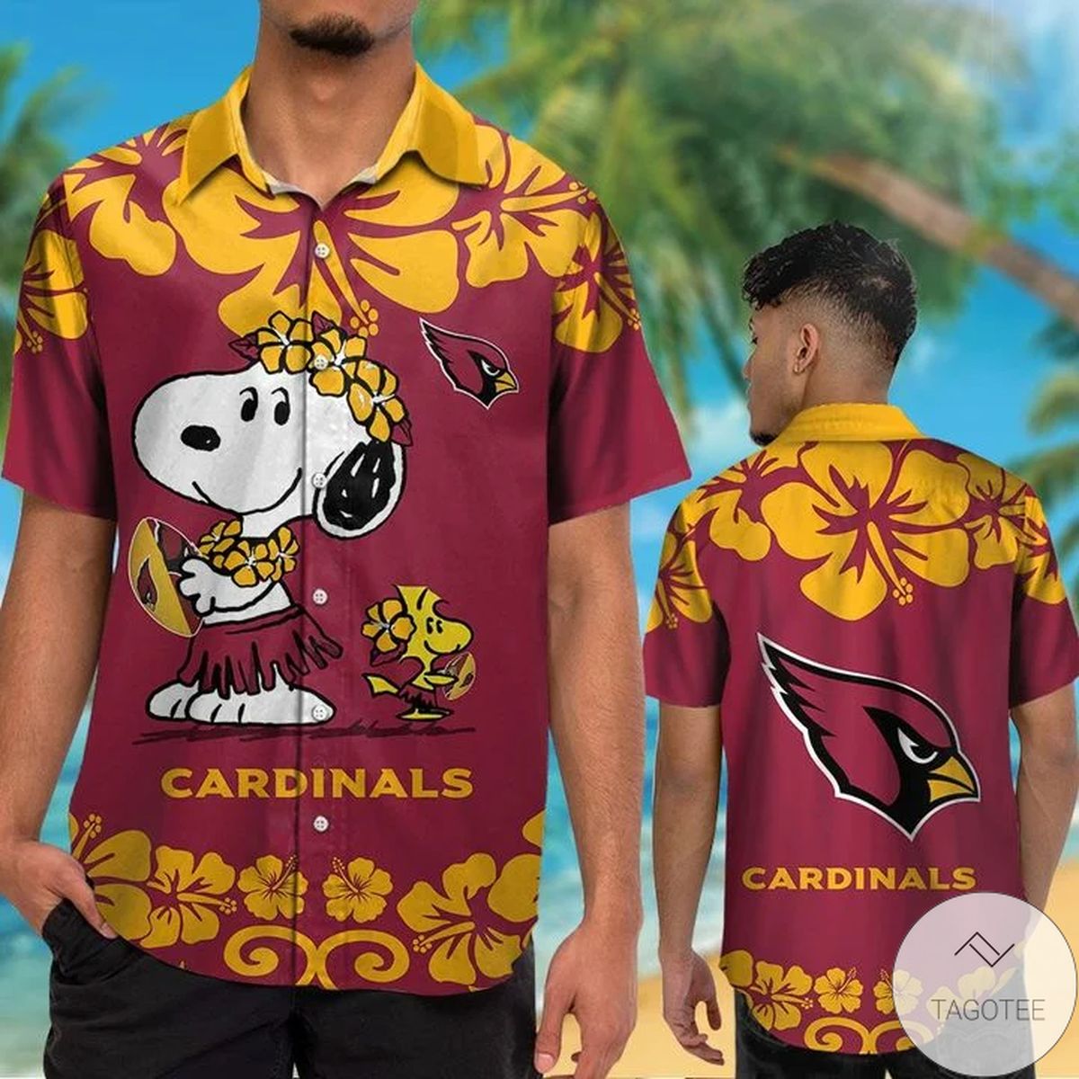 Arizona Cardinals & Snoopy Hawaiian Shirt Arizona Cardinals & Snoopy Hawaiian Shirt