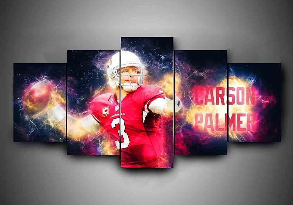 Arizona Cardinals - Carson Palmer - Sport 5 Panel Canvas Art Wall Decor Arizona Cardinals - Carson Palmer - Sport 5 Panel Canvas Art Wall Decor