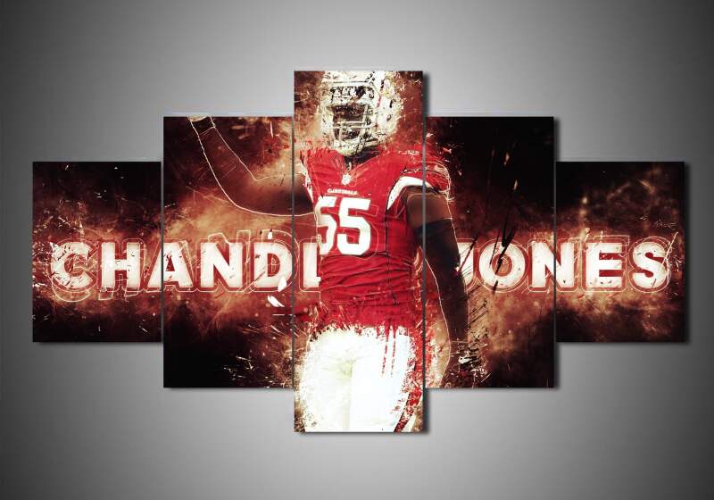 Arizona Cardinals - Chandler Jones 1 - Sport 5 Panel Canvas Art Wall Decor Arizona Cardinals - Chandler Jones 1 - Sport 5 Panel Canvas Art Wall Decor