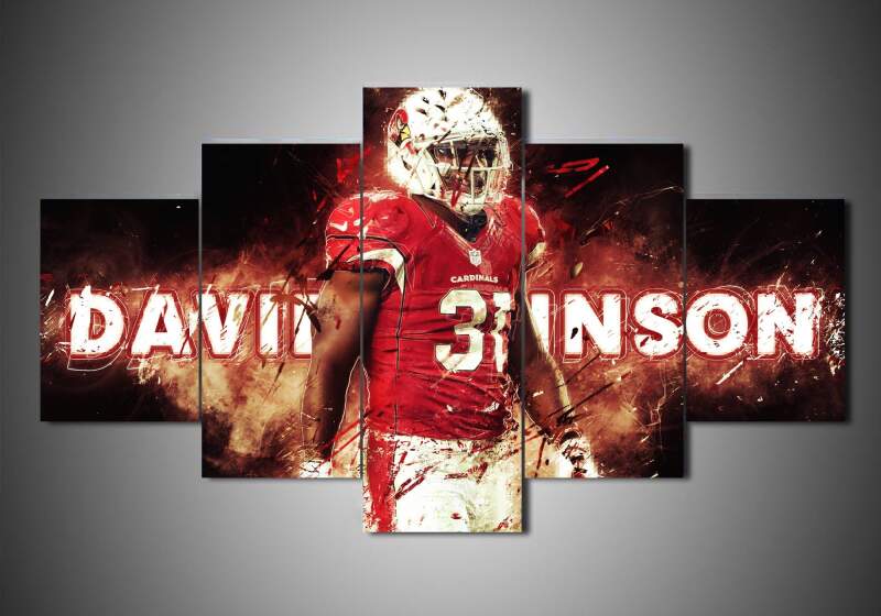 Arizona Cardinals - David Johnson 1 - Sport 5 Panel Canvas Art Wall Decor Arizona Cardinals - David Johnson 1 - Sport 5 Panel Canvas Art Wall Decor