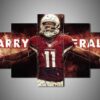 Arizona Cardinals - Larry Fitzrald 1 - Sport 5 Panel Canvas Art Wall Decor