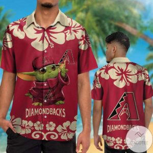 Arizona Diamondbacks Baby Yoda Hawaiian Shirt