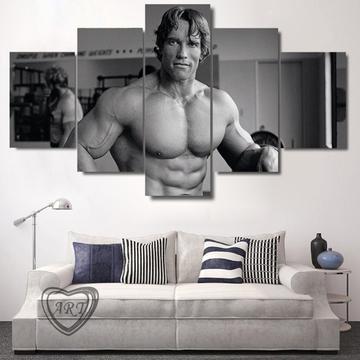 Arnold - Famous Person 5 Panel Canvas Art Wall Decor Arnold - Famous Person 5 Panel Canvas Art Wall Decor