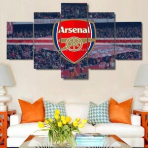 Arsenal F.C. Soccer Football - Sport 5 Panel Canvas Art Wall Decor