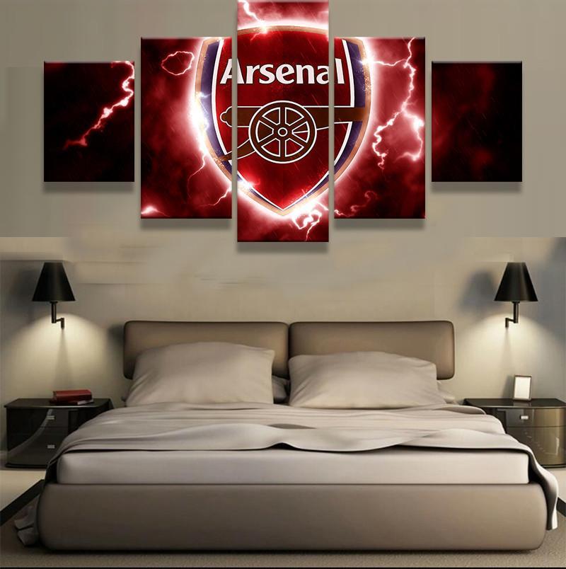 Arsenal Football Club - Sport 5 Panel Canvas Art Wall Decor Arsenal Football Club - Sport 5 Panel Canvas Art Wall Decor