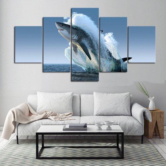 Art Decoration - Animal 5 Panel Canvas Art Wall Decor Art Decoration - Animal 5 Panel Canvas Art Wall Decor