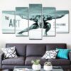 Art Of Bodybuilding Volume 1 - Abstract 5 Panel Canvas Art Wall Decor