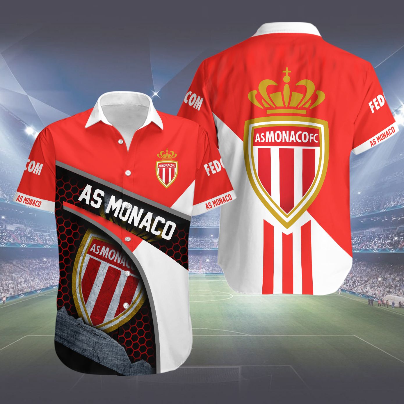 As Monaco Fc Hawaiian Shirt As Monaco Fc Hawaiian Shirt