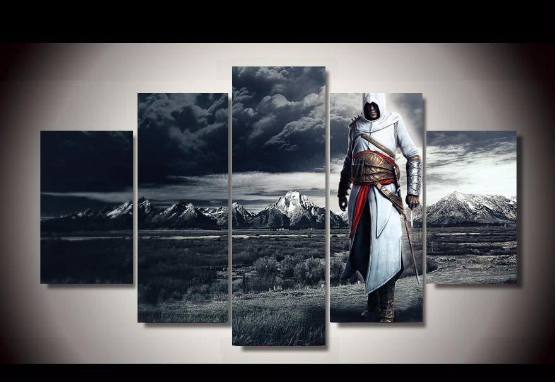Assassin’S Creed Altair - Movie 5 Panel Canvas Art Wall Decor Assassin’S Creed Altair - Movie 5 Panel Canvas Art Wall Decor