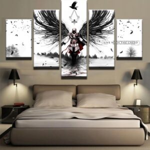 Assassins Creed 3 - Gaming 5 Panel Canvas Art Wall Decor