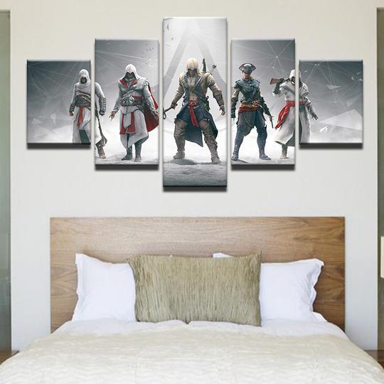 Assassins Creed 4 - Gaming 5 Panel Canvas Art Wall Decor Assassins Creed 4 - Gaming 5 Panel Canvas Art Wall Decor
