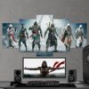 Assassins Creed Altair 06 - Gaming 5 Panel Canvas Art Wall Decor