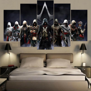 Assassins Creed Full Star - Gaming 5 Panel Canvas Art Wall Decor
