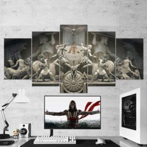 Assassins Creed Odyssey - Gaming 5 Panel Canvas Art Wall Decor
