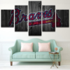 Atlanta Braves Baseball - Sport 5 Panel Canvas Art Wall Decor