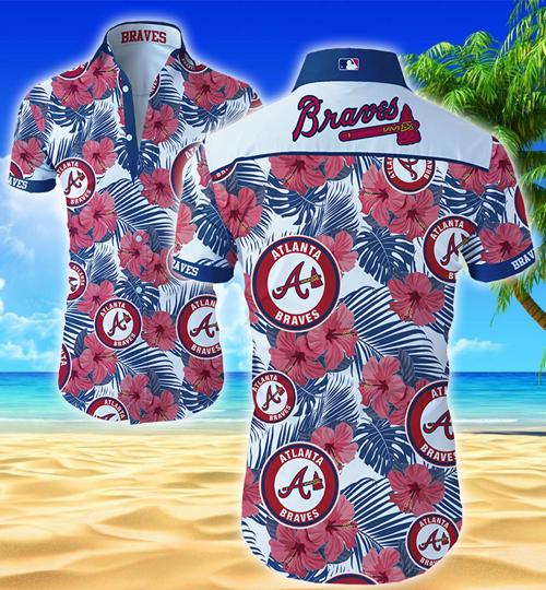 Atlanta Braves Hawaiian Shirt Summer Button Up Atlanta Braves Hawaiian Shirt Summer Button Up