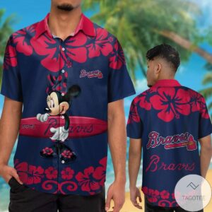 Atlanta Braves Minnie Mouse Hawaiian Shirt