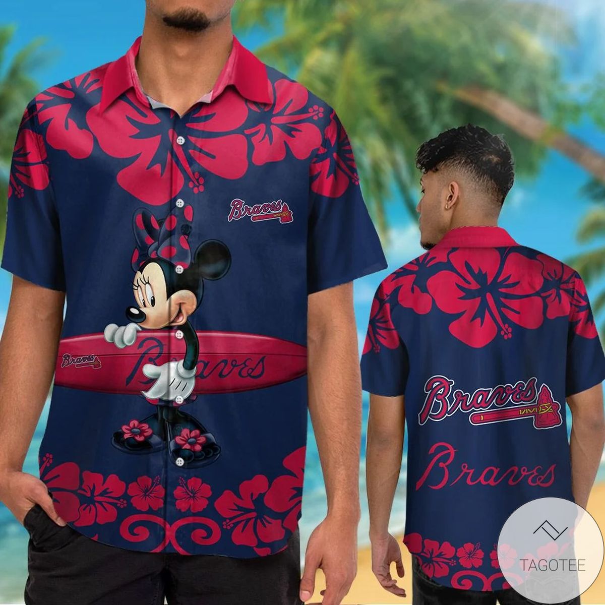 Atlanta Braves Minnie Mouse Hawaiian Shirt Atlanta Braves Minnie Mouse Hawaiian Shirt