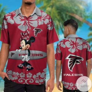 Atlanta Falcons & Minnie Mouse Hawaiian Shirt