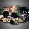 Atlanta Falcons - Matt Ryan - Sport 5 Panel Canvas Art Wall Decor