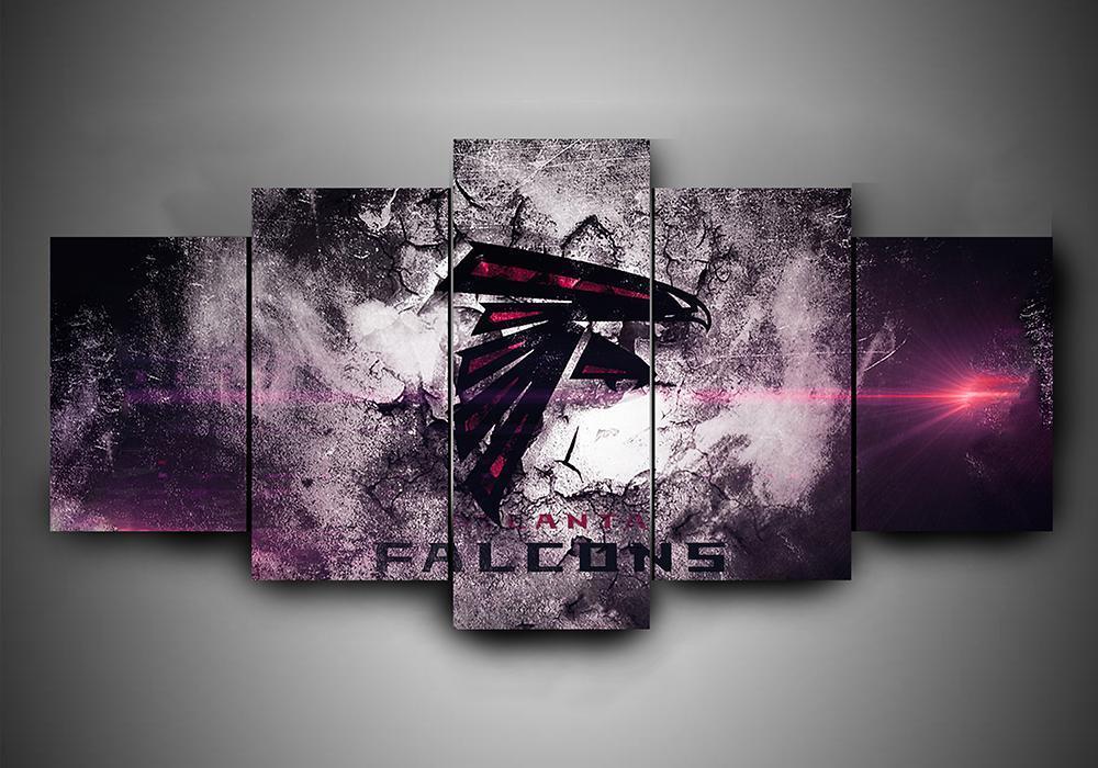 Atlanta Falcons - Team #1 - Sport 5 Panel Canvas Art Wall Decor Atlanta Falcons - Team #1 - Sport 5 Panel Canvas Art Wall Decor