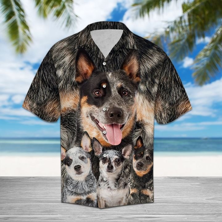 Australian Cattle Dog Great Hawaiian Shirt Summer Button Up Australian Cattle Dog Great Hawaiian Shirt Summer Button Up