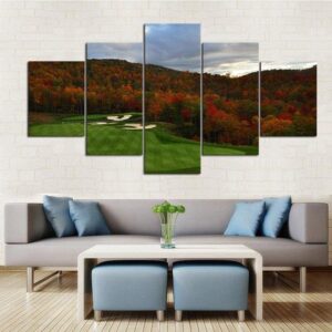 Autumn 22 - Nature 5 Panel Canvas Art Wall Decor