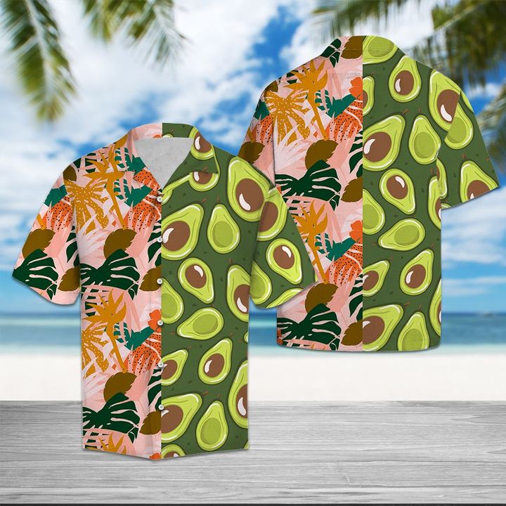 Avocado Jungle Hawaiian Shirt Summer Button Up Avocado Jungle Hawaiian Shirt Summer Button Up