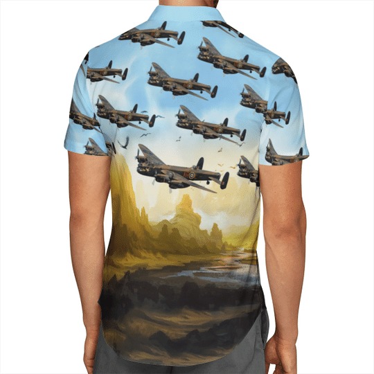 Avro Lancaster Bomber Hawaiian Shirt Avro Lancaster Bomber Hawaiian Shirt