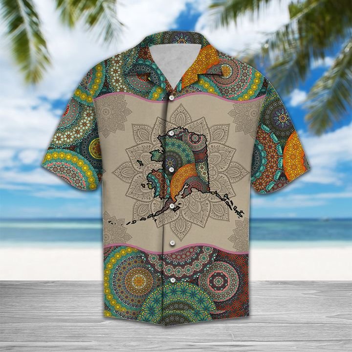 Awesome Alaska Hawaiian Shirt Summer Button Up Awesome Alaska Hawaiian Shirt Summer Button Up