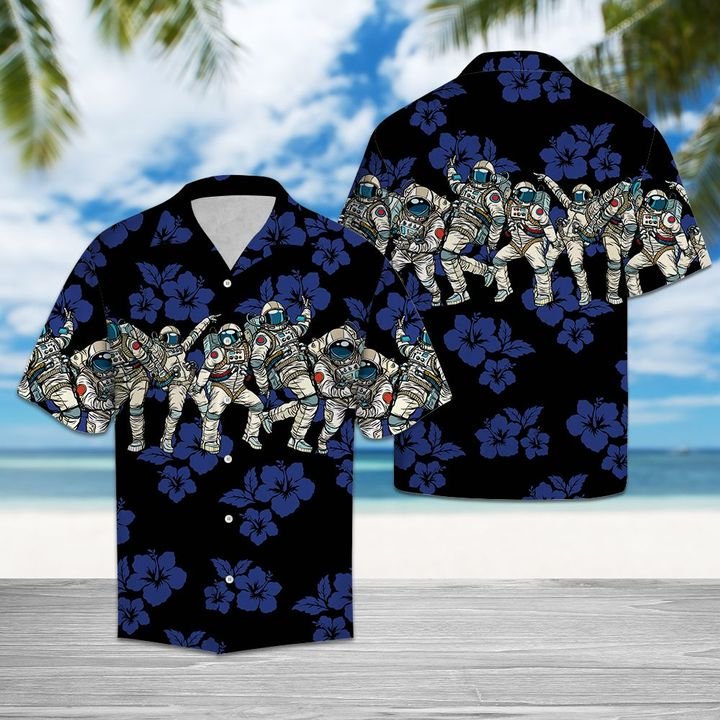 Awesome Astronaut Hawaiian Shirt Summer Button Up Awesome Astronaut Hawaiian Shirt Summer Button Up