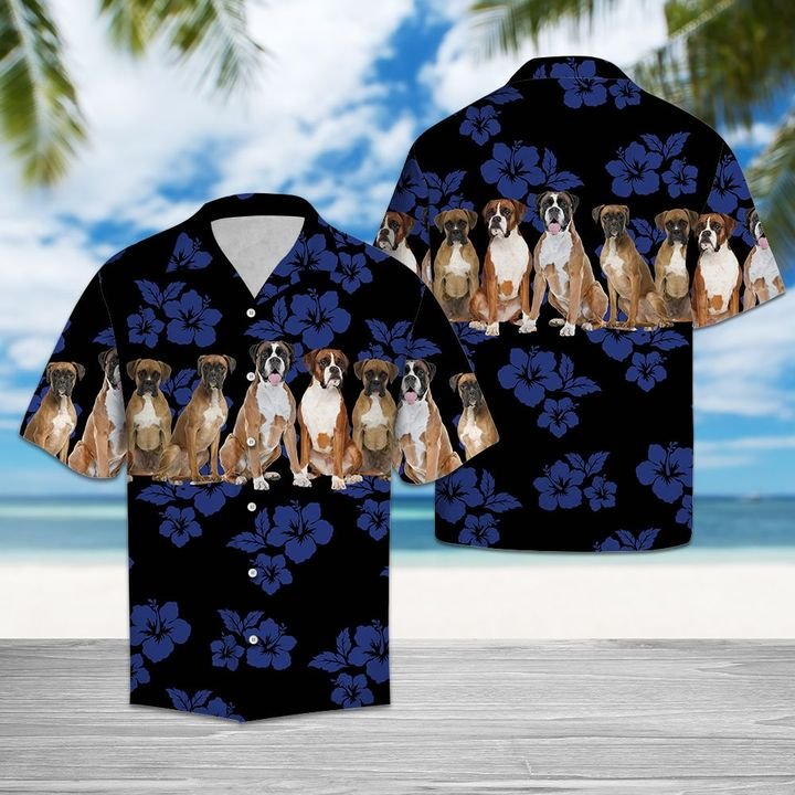 Awesome Boxer Hawaiian Shirt Summer Button Up Awesome Boxer Hawaiian Shirt Summer Button Up