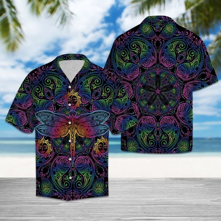 Awesome Dragonfly Hawaiian Shirt Summer Button Up Awesome Dragonfly Hawaiian Shirt Summer Button Up