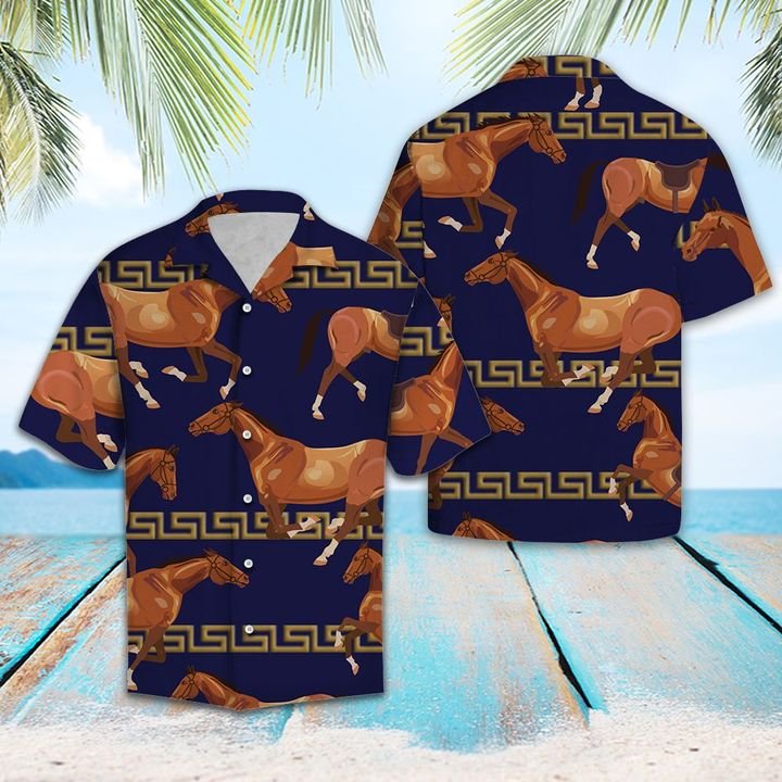 Awesome Horse Hawaiian Shirt Summer Button Up Awesome Horse Hawaiian Shirt Summer Button Up