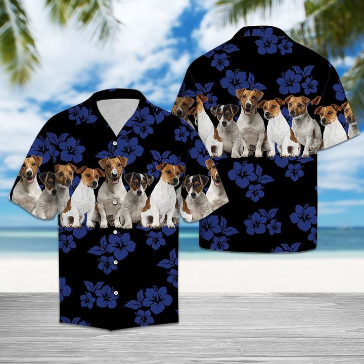 Awesome Jack Russell Terrier Hawaiian Shirt Summer Button Up Awesome Jack Russell Terrier Hawaiian Shirt Summer Button Up