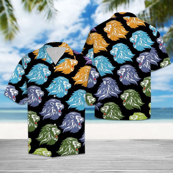 Awesome Lion Hawaiian Shirt Summer Button Up Awesome Lion Hawaiian Shirt Summer Button Up