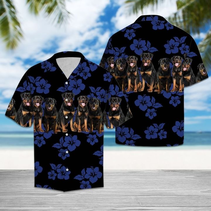 Awesome Rottweiler Hawaiian Shirt Summer Button Up Awesome Rottweiler Hawaiian Shirt Summer Button Up