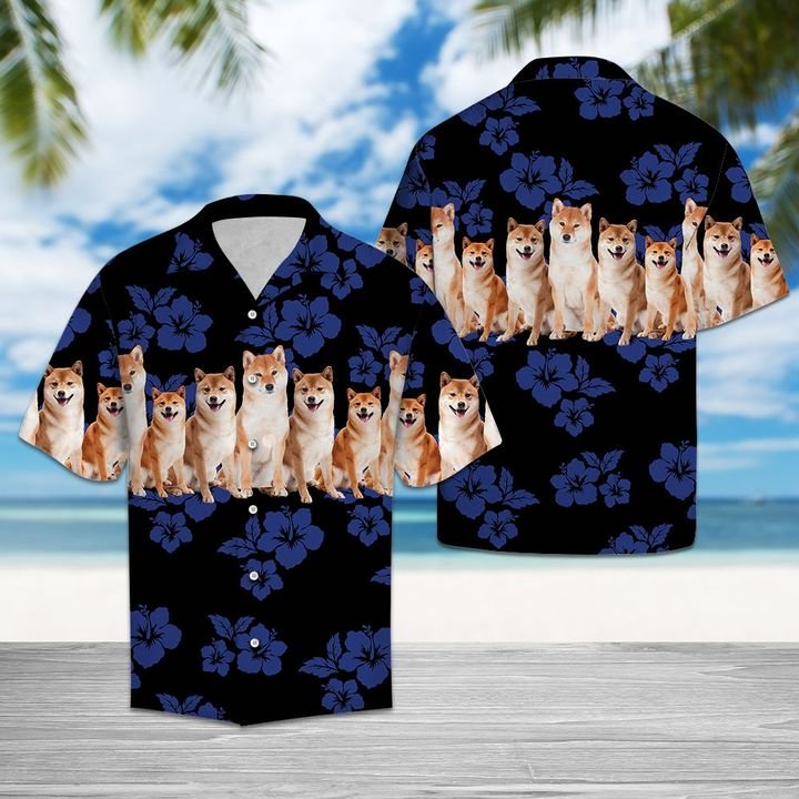 Awesome Shiba Inu Hawaiian Shirt Summer Button Up Awesome Shiba Inu Hawaiian Shirt Summer Button Up