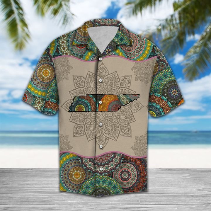 Awesome Tennessee Mandala Hawaiian Shirt Summer Button Up Awesome Tennessee Mandala Hawaiian Shirt Summer Button Up