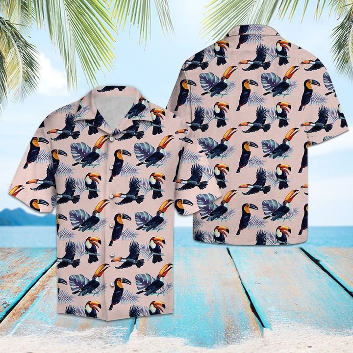 Awesome Toucan Hawaiian Shirt Summer Button Up Awesome Toucan Hawaiian Shirt Summer Button Up