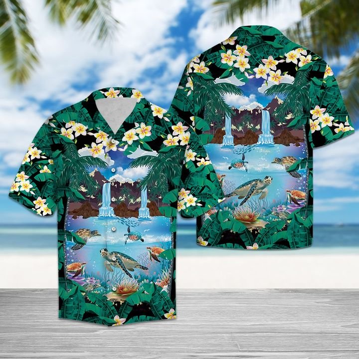 Awesome Turtle Hawaiian Shirt Summer Button Up Awesome Turtle Hawaiian Shirt Summer Button Up