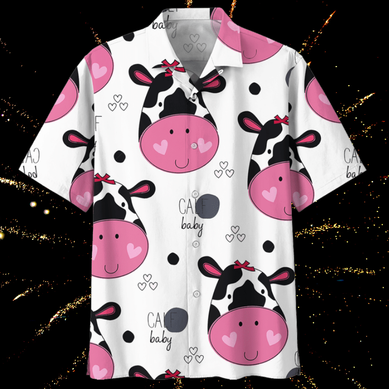 Baby Dairy Cow Hawaiian Shirt Baby Dairy Cow Hawaiian Shirt