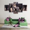 Baby Elephant - Animal 5 Panel Canvas Art Wall Decor