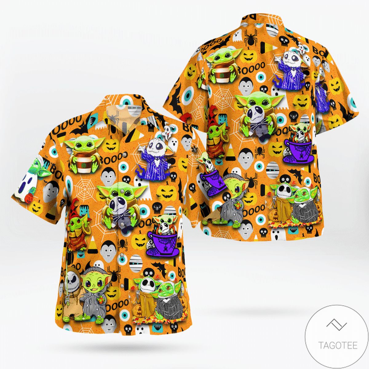 Baby Yoda Boo Halloween Hawaiian Shirt Baby Yoda Boo Halloween Hawaiian Shirt