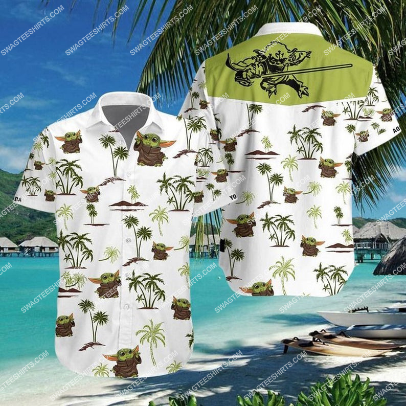 Baby Yoda Star Wars Summer Vacation Hawaiian Shirt Baby Yoda Star Wars Summer Vacation Hawaiian Shirt