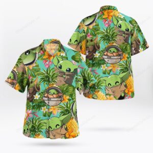 Baby Yoda Tropical Hawaiian Shirt