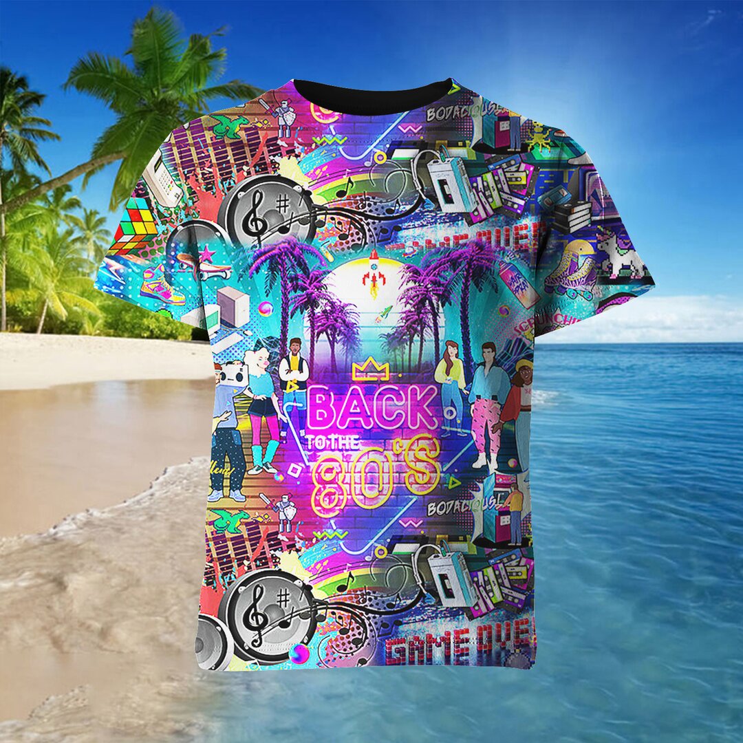 Back To The 80S Hawaiian Shirt Back To The 80S Hawaiian Shirt