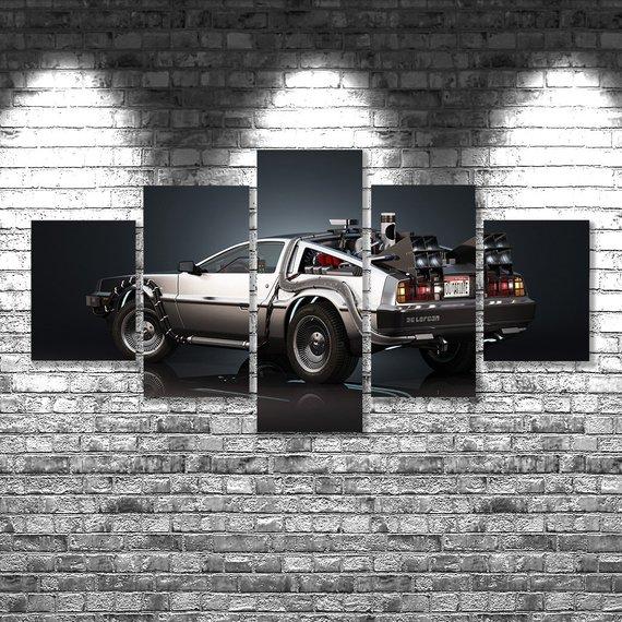 Back To The Future 09 - Movie 5 Panel Canvas Art Wall Decor Back To The Future 09 - Movie 5 Panel Canvas Art Wall Decor