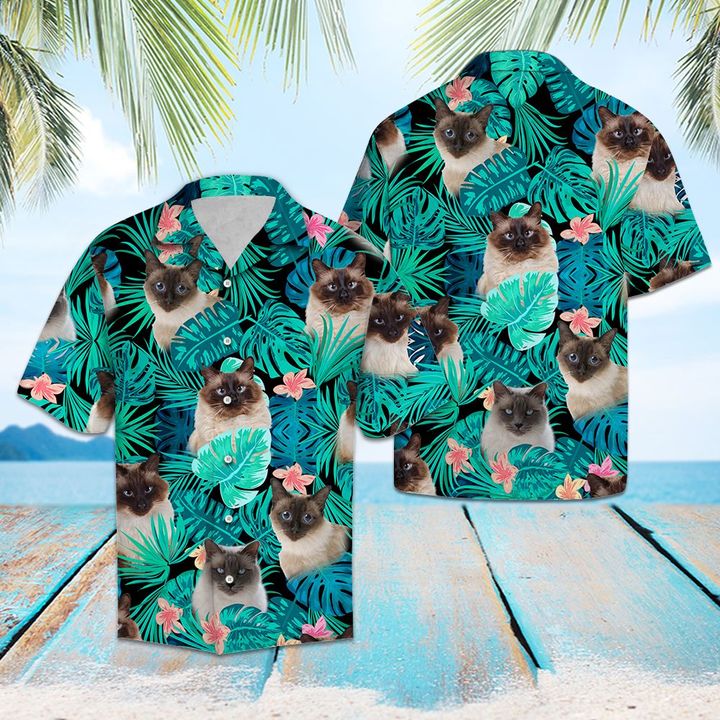 Balinese Green Tropical Hawaiian Shirt Summer Button Up Balinese Green Tropical Hawaiian Shirt Summer Button Up